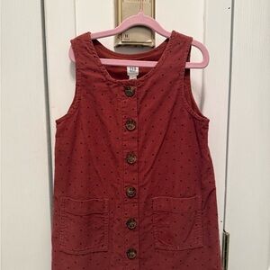 GAP Kids Casual Red Dress with Buttons